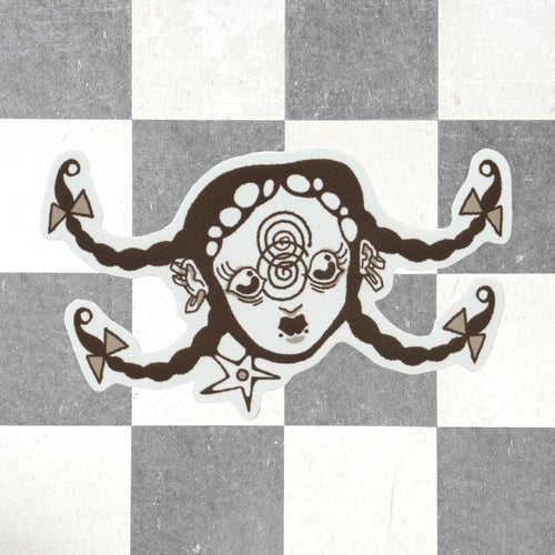 swirly quadtails sticker
